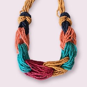 Beaded Statement Necklace